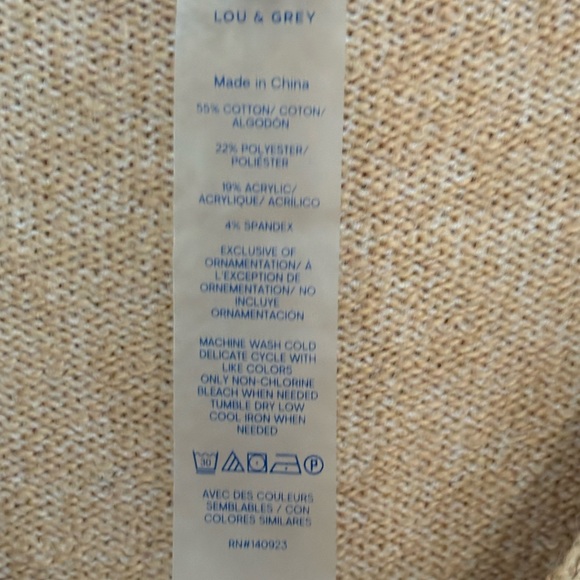 NWT LOU & GREY | Loft Chill Out Sweater L - Picture 8 of 9